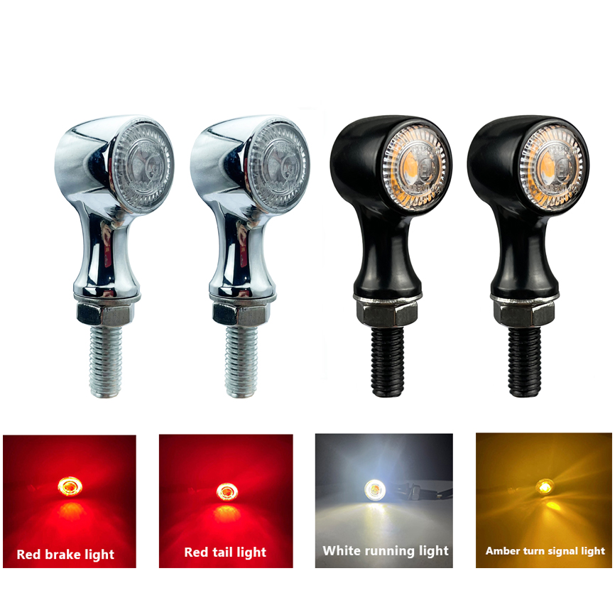 Sos Light Strobe - E-markierte Motorrad-Blinker, 3-in-1-LED-Frontrichtungslampe, hintere Anzeige, blinkende